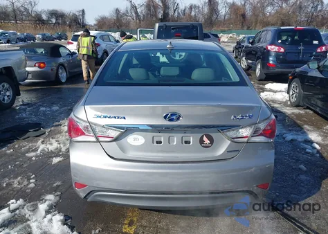 2013 Hyundai Sonata Hybrid Limited из США, поврежденный, VIN KMHEC4A42DA072478